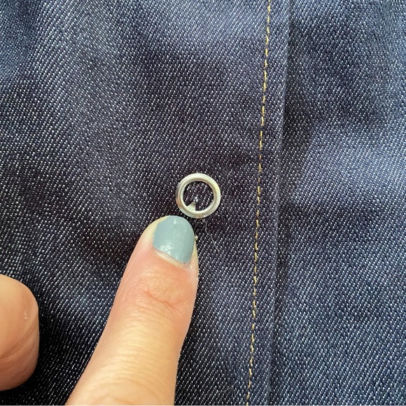 💙 ORSAY CASUAL NAVY DENIM LIKE CAPRI SLEEVE JACKET/DRESS! - Picture 14 of 14